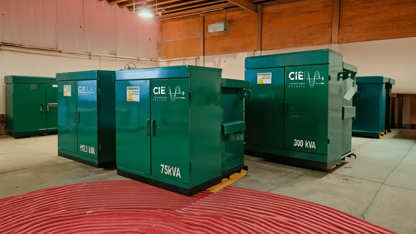 Transformadores listos para envio